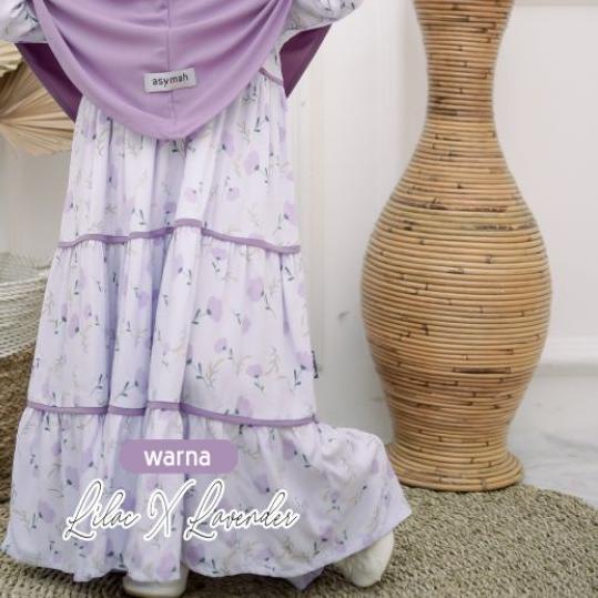 ☺ KANAYA SERIES LILAC X LAVENDER - GAMIS COUPLE IBU DAN ANAK BY ASYMAH ➮