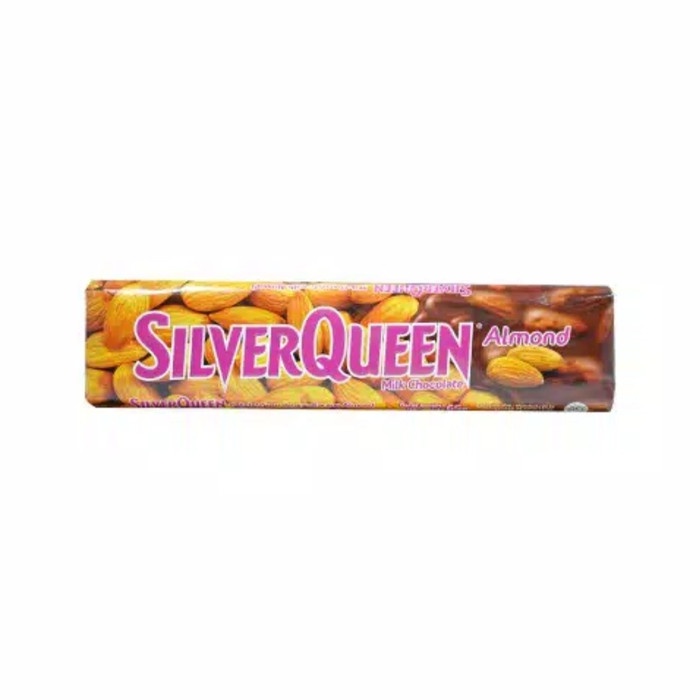 

COKELAT- SILVERQUEEN ALMOND 65 GR - MILK CHOCOLATE + ALMOND -COKELAT.