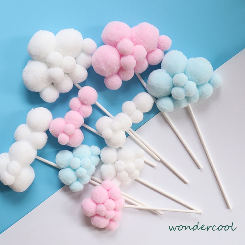 Topper Kue Awan &amp; Balon Udara 3d Untuk Dekorasi-Won
