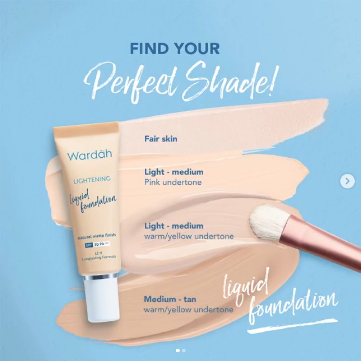 Wardah Lightening Liquid Foundation SPF30PA+++ 25ml
