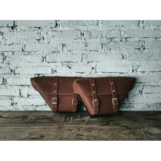 Tas Motor Classic / Side Bag / Cover Aki /Tutup Aki Caferacer Japstyle