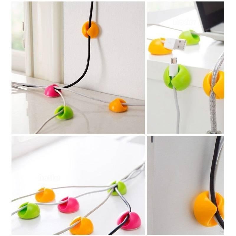 Klip Holder Organizer Kabel Usb / Charger Untuk Meja