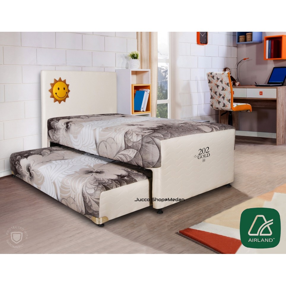 Springbed Latex Airland 202 Gold - Bed Dorong Latex Airland Fullset size 120x200 - Medan