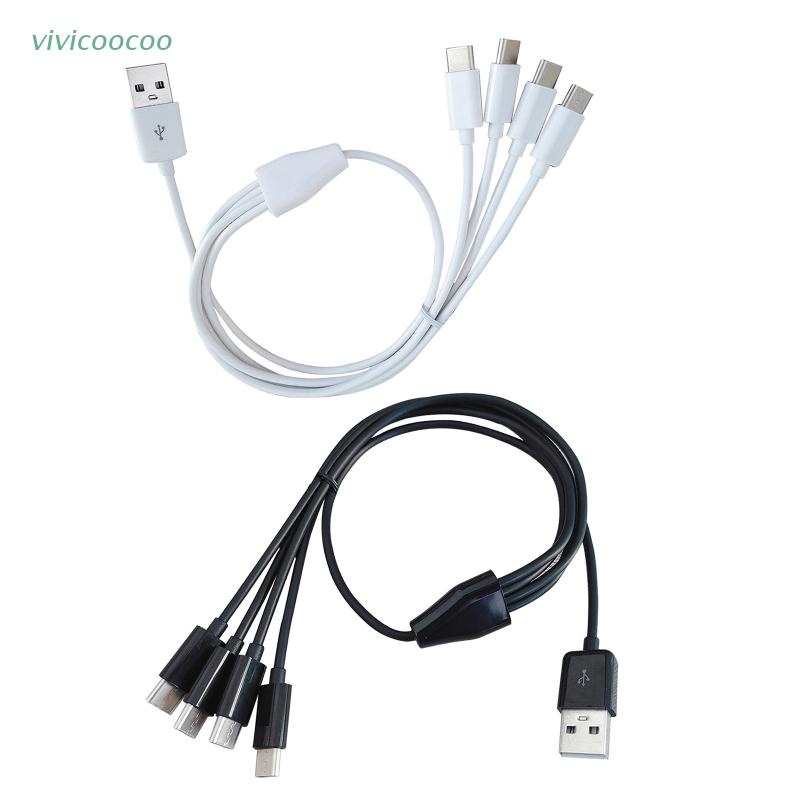 Vivi Kabel Charger Multi Port USB Tipe C 4 in 1 Untuk Handphone