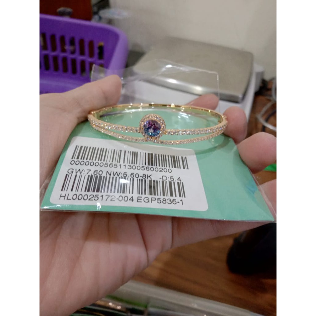 Gelang UBS gold emas asli kadar 375 rachel rose edition