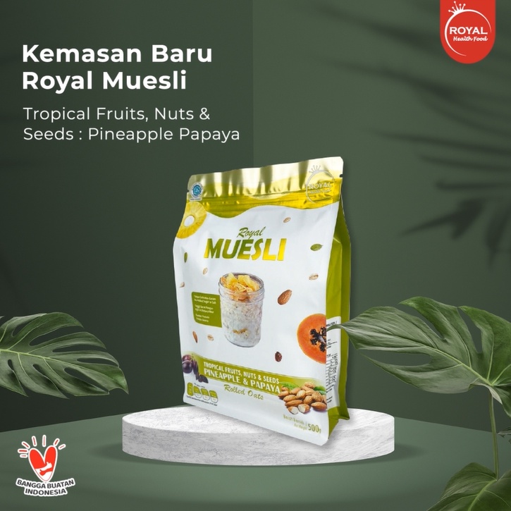 

Royal Tropical Muesli 500 Gram With Pine And Papaya