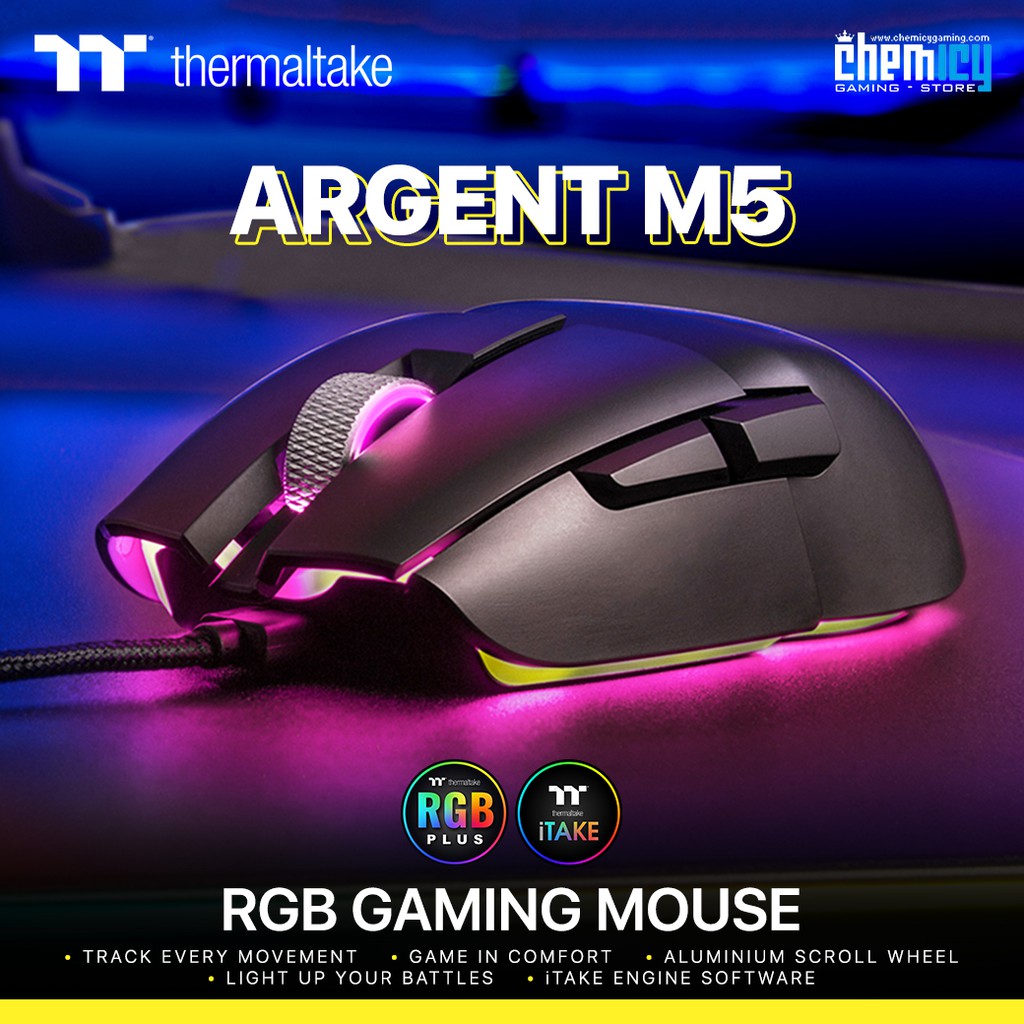 Thermaltake Argent M5 / M-5 RGB Gaming Mouse