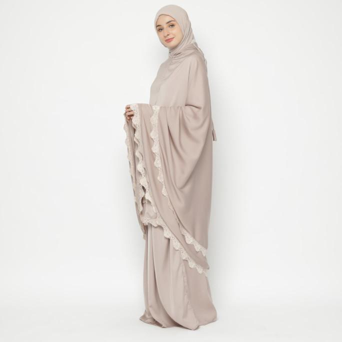 Mukena 2in1 Zahra Travel Zara Silk Hampers Sajadah dan Box Afsha - violet