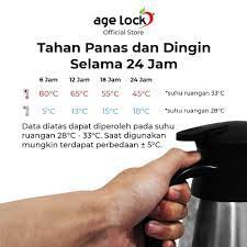 Termos Vacuum 2 Liter AGE LOCK Carafe LTC21 Panas/Dingin Hingga 24JAM