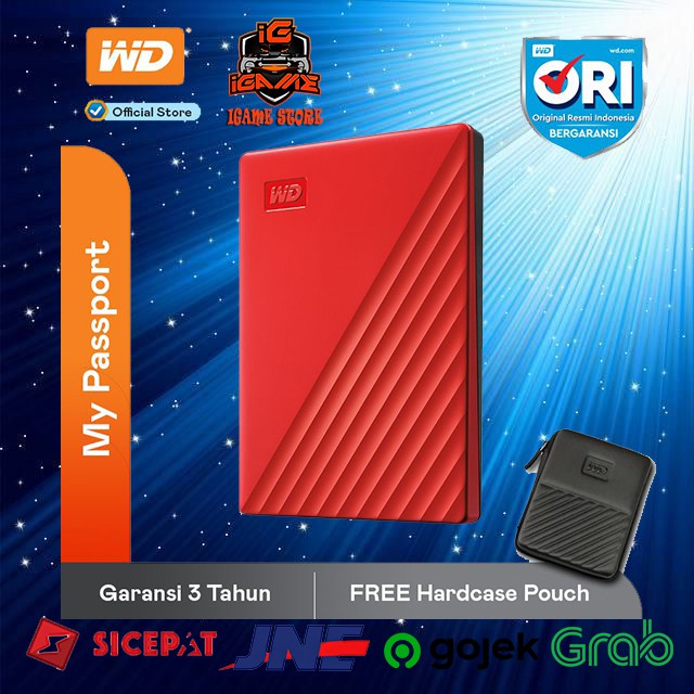 WD My Passport Ultra 4tb - Hdd / Hd / Hardisk / Harddisk External 2.5&quot; MANTAFFF GAN