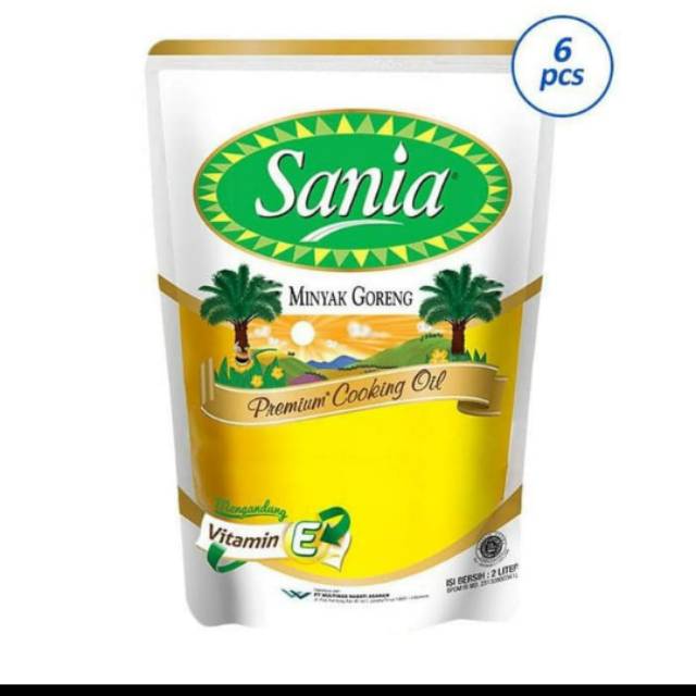 

Minyak Goreng Sania (1 Dus isi 6pcs)