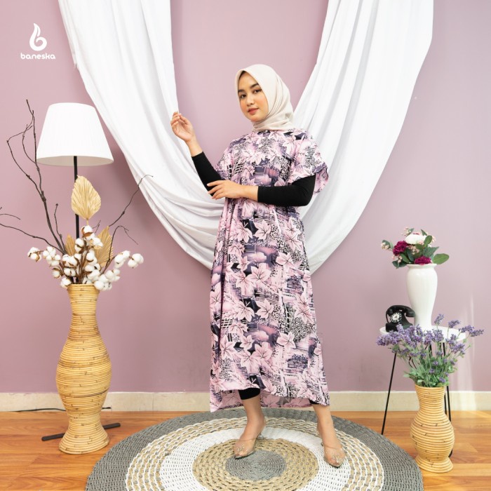 TERBARU        Daster Jumbo Baneska Busui Nindya Series