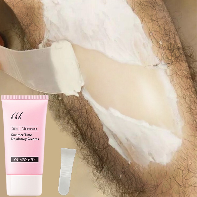 Krim Cream Penghilang bulu permanen rambut Rambut ketiak  Bagian privat kaki Lengan Hair removal cream cepat yang aman, lembut, tanpa rasa sakit, dan tidak menyebabkan iritasi