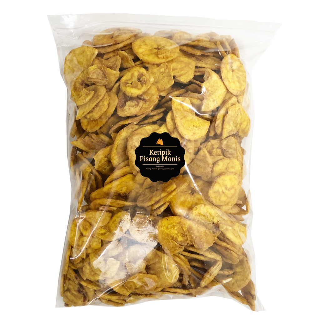 [DELISH SNACKS] Keripik Pisang Manis (Grosir) 250gr 500gr 1 KG / Snack Cemilan Camilan Kripik