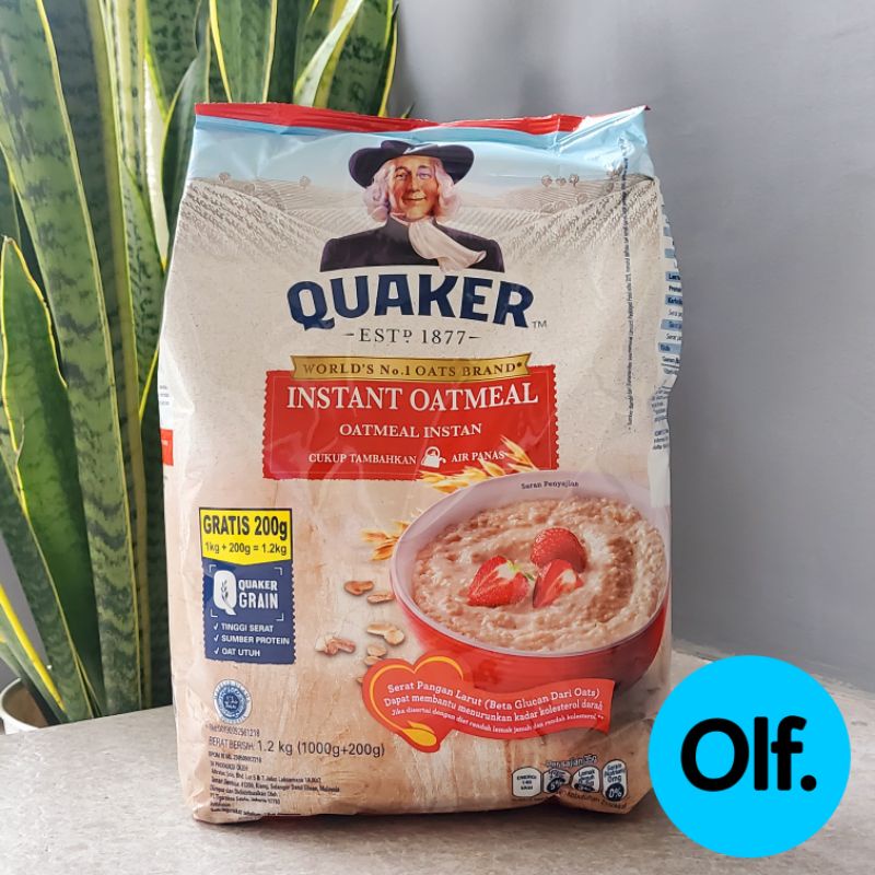 

11.11 SALE Quaker oat Instant Oatmeal 1200 gr packing kardus ed 2025