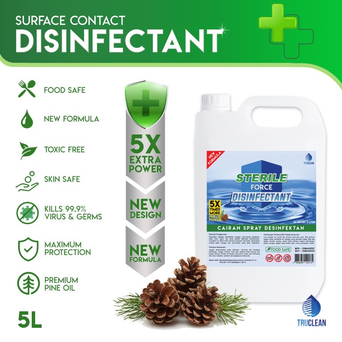 cairan desinfektan siap pakai / disinfektan anti virus / kuman 5 liter