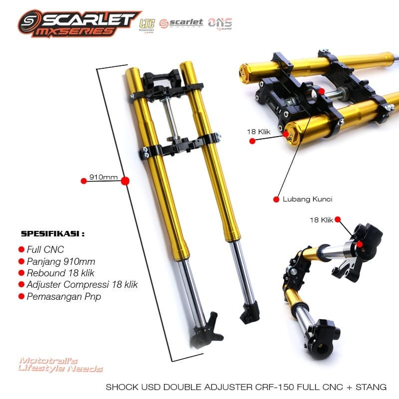 usd motor honda crf 150 scarlet racing