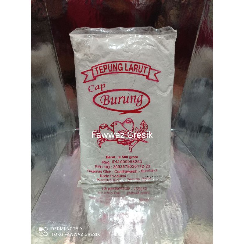 Tepung Larut Cap Burung 500 gr / Tepung Garut 500gr / Ararut / Arrowroot Flour