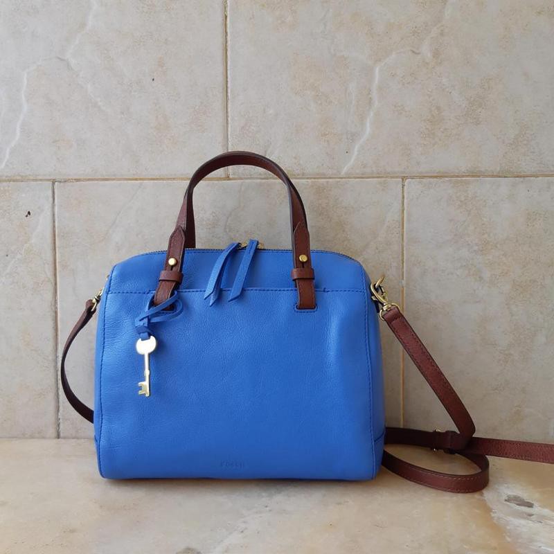 tas fossil rachel satchel crystal blue