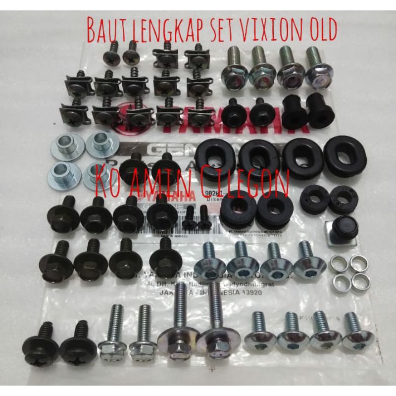 baut lengkap set full body motor yamaha vixion old vixion lama