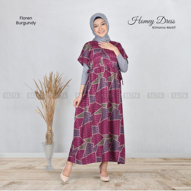 Homey Dress Kimono Motif