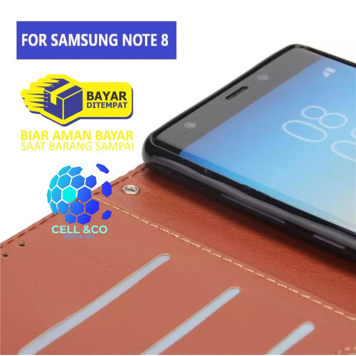 Flip cover SAMSUNG NOTE 8 Flip case buka tutup kesing hp casing flip case leather wallet