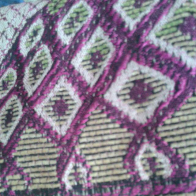 Gamis Batik Motif Kipas Hitam Merah Busana Muslim Wanita Modern Casual Trendy Kekinian Allsize Jumbo