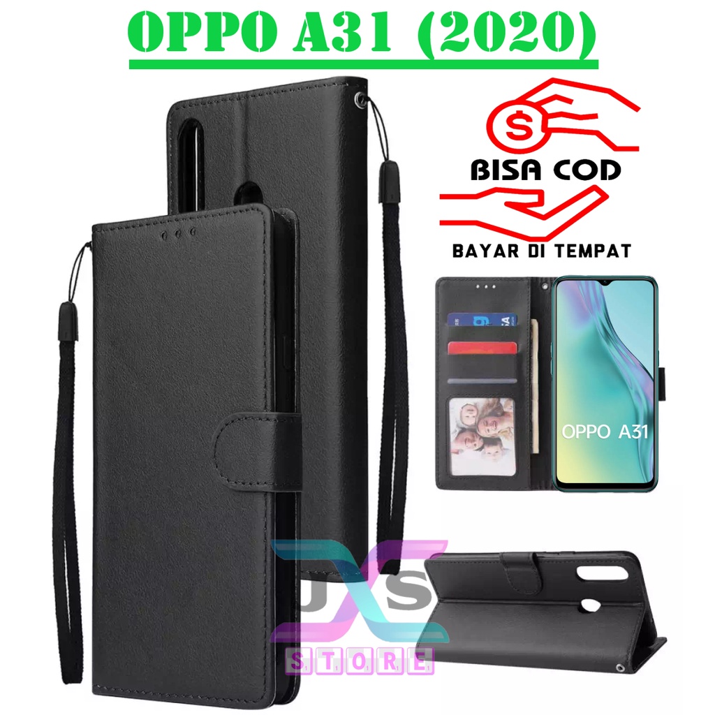 SARUNG BUKU HP UNTUK OPPO A31 / FLIP WALLET UNTUK OPPO A31 / LEATHER CASE  KULIT  UNTUK OPPO A31