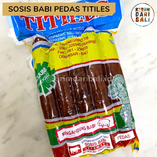 

Sosis Babi Titiles Pedas 500gr / Oleh Oleh Bali / Makanan khas Bali / Sosis Babi Bali