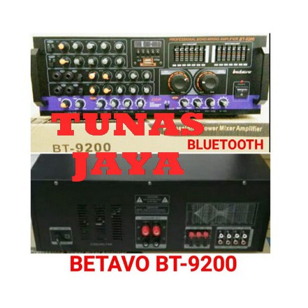 Power Mixer Amplifier Ampli Betavo Bt9200 bt 9200 4 Chnl Usb Mp3 Efek