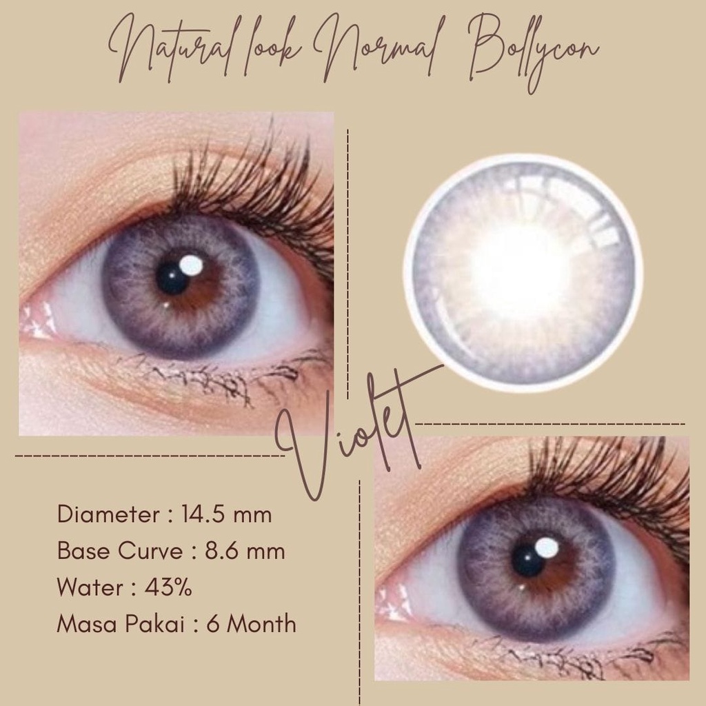 SOFTLENS WARNA NATURAL LOOK NORMAL BOLLYCON