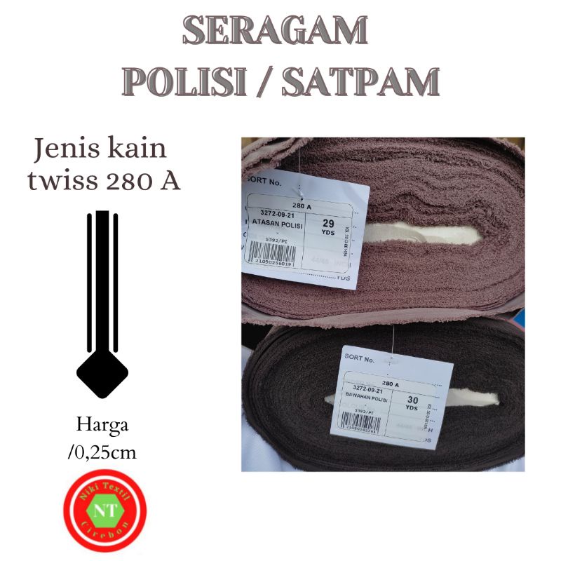 SERAGAM POLISI ATAU SATPAM kain baju satpam bahan baju polisi