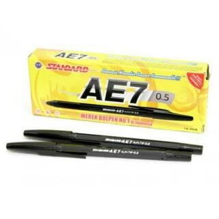 BOLPOIN STANDARD/PEN STANDARD AE7 ISI 12/BOLPOIN STANDARD HITAM/BOLPOIN