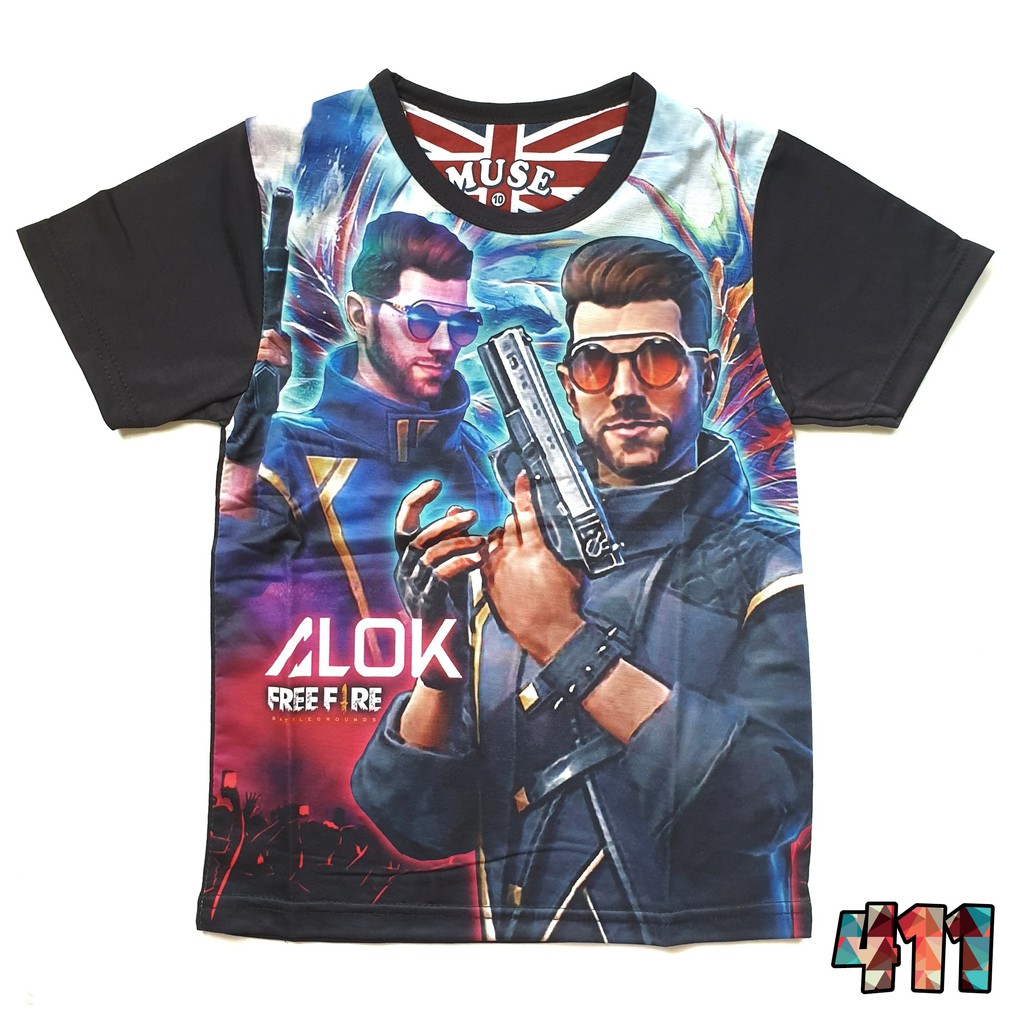 MUSE Kaos Anak Laki motif Free Fire PUBG