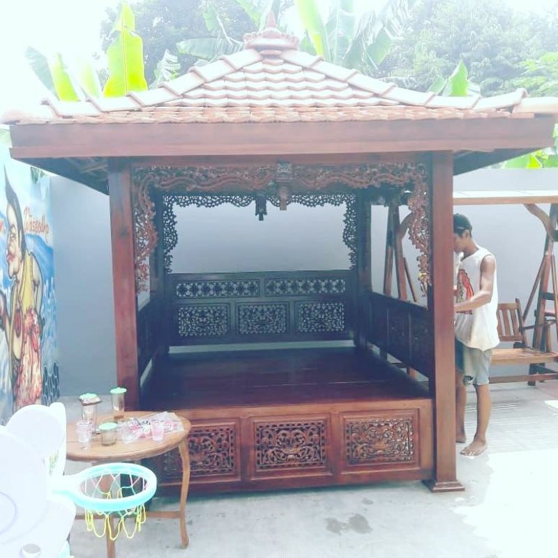Gasebo ukir kayu jati