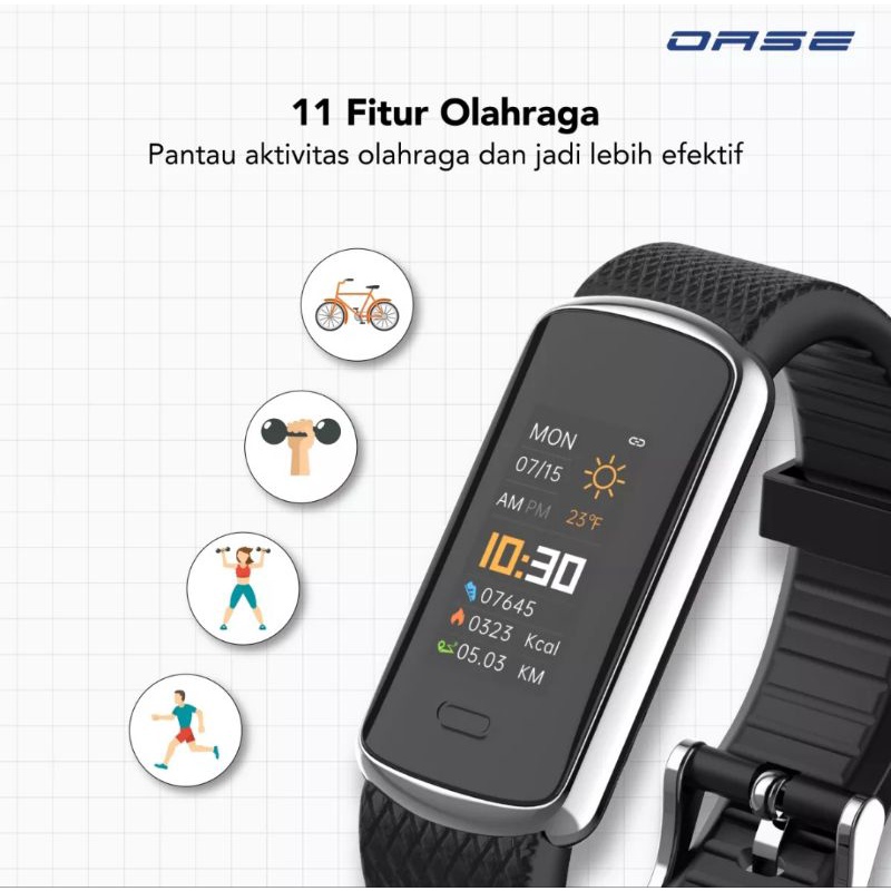 OASE ZEA OW-B1 SMARTBAND WATERPROOF IP67 GARANSI RESMI 1 TAHUN