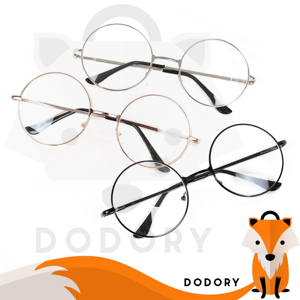 DODORY K300 Kacamata Bulat Wanita Kacamata Unisex Fashion