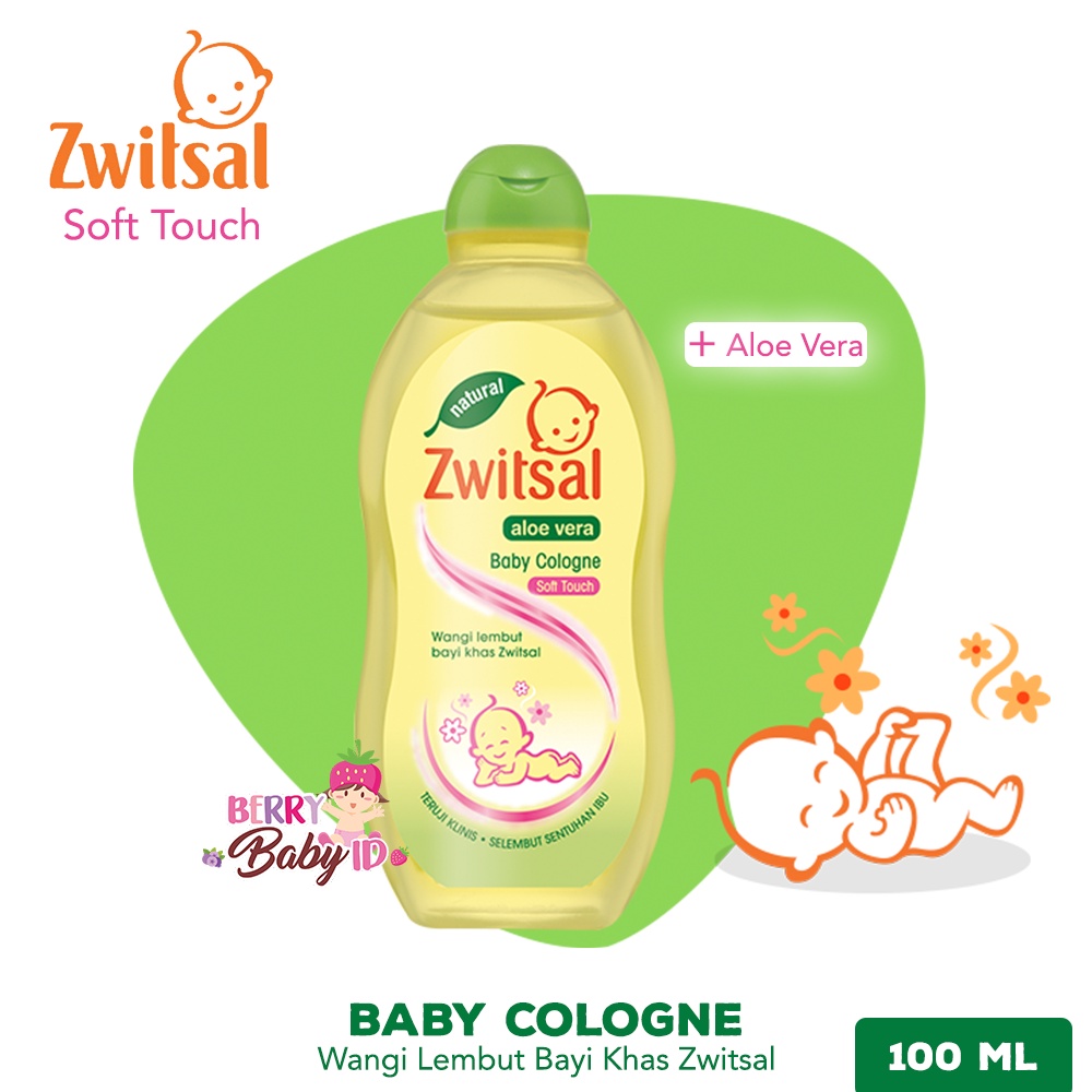 Zwitsal Natural Baby Cologne Soft Touch 100 ml Parfum Bayi Anak ZWT004 Berry Mart