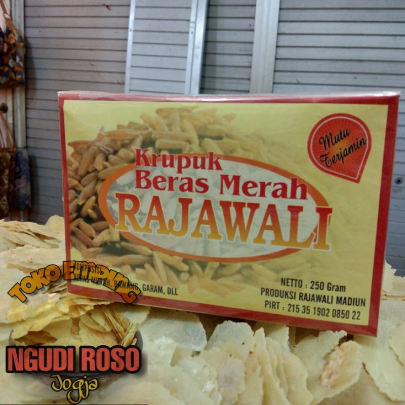 

[250gr] KRUPUK BERAS MERAH PULY RAJAWALI MADIUN