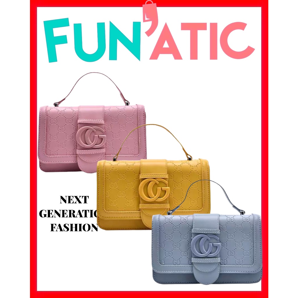 Funatic Tas Selempang Raintai Wanita Import Fashion Korea Uk 22 X 9 X 15 cm FA963