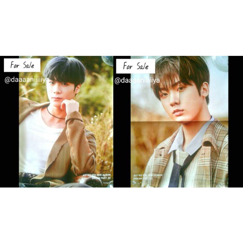 [GET 2] ASTRO MOONBIN & SANHA OFFICIAL POSTER FROM DREAM PART 02 ALBUM