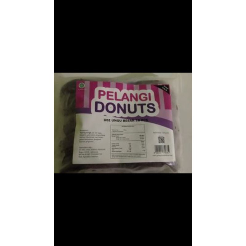 

Donat pelangi ubi ungu