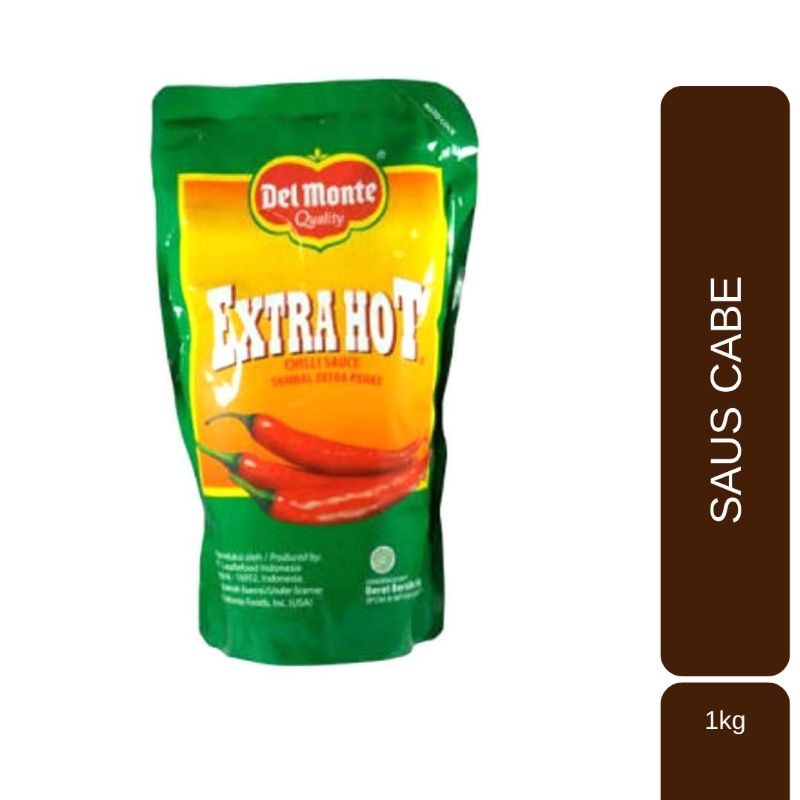 

Del Monte Extra Hot Sauce 1000g - Saus Cabe