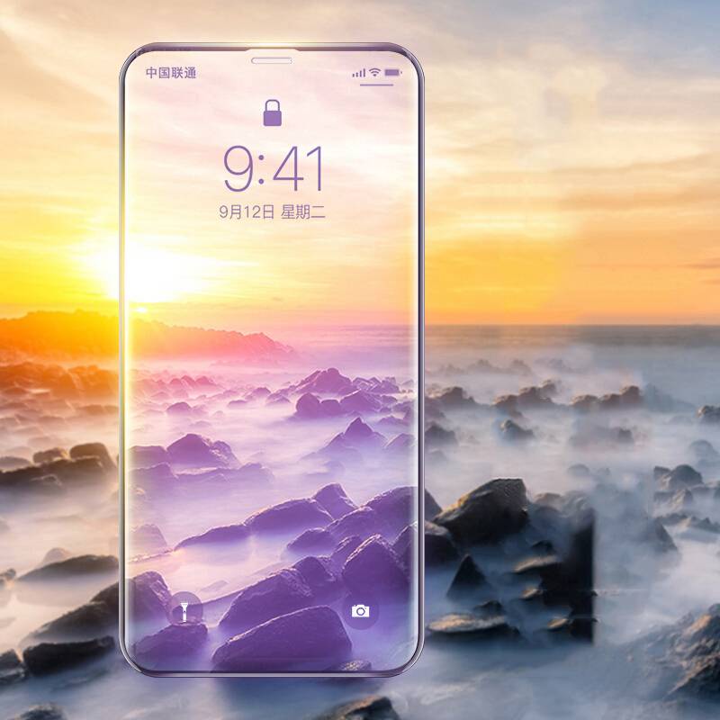 1PCS Anti Purple Blue Light Tempered Glass On For IPhone 11 12 Pro Max Mini  7 8 Plus X XS Max XR SE 2020 Screen Protector Glass ipfone ifone