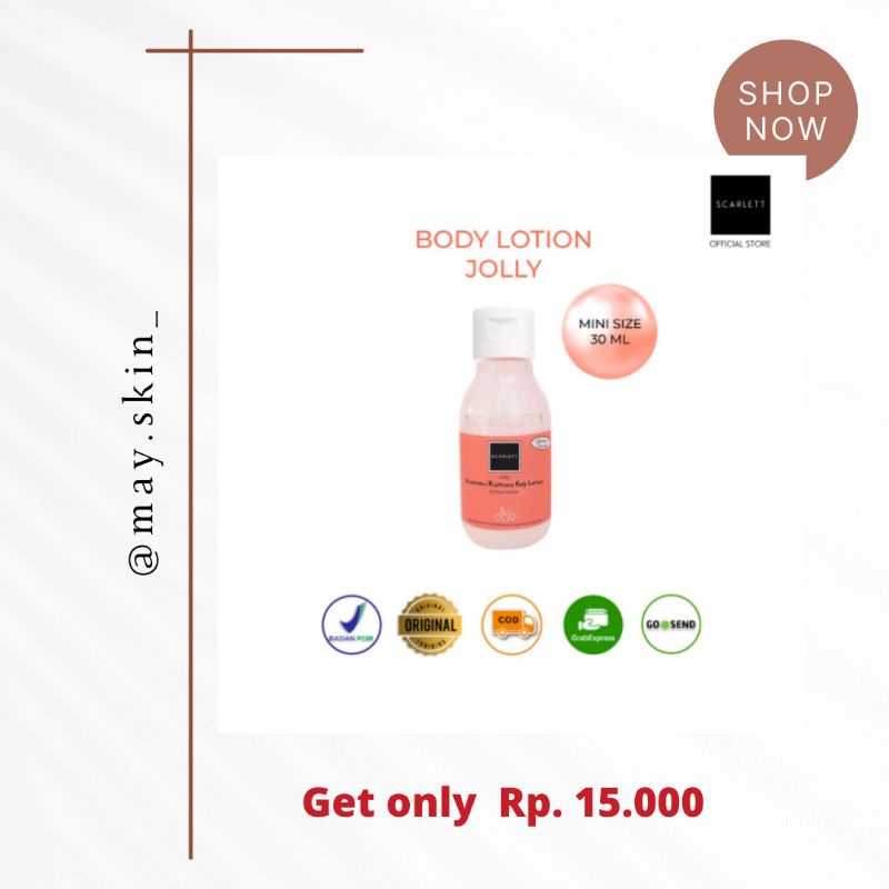Scarlett Whitening Body Lotion Jolly mini /30ml