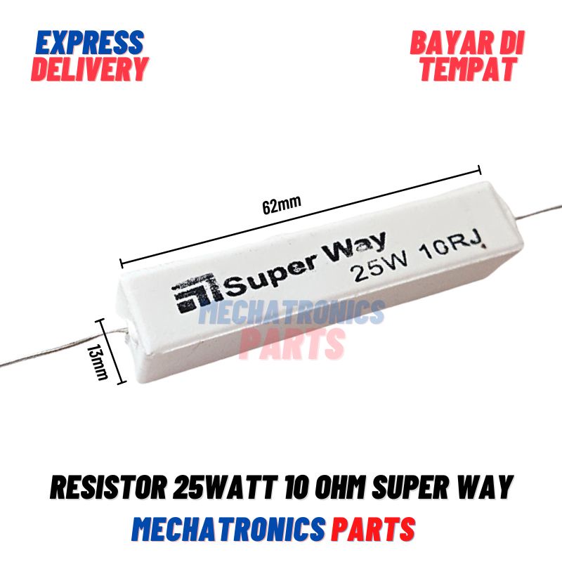 [PAS-9375] RESISTOR 25WATT 10OHM SUPER WAY