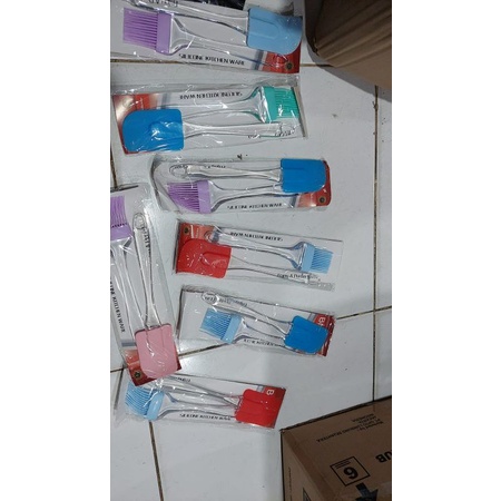 Spatula Set / Spatula Kuas / Kuas Silicon /spatula silikon / Spatula Murah / Kuas Murah