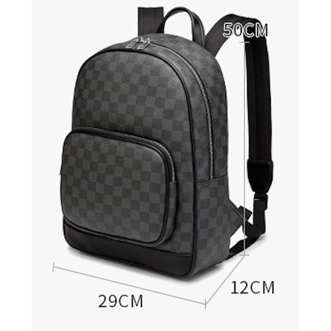 IMPOR PREMIUM 2917 TAS RANSEL SEKOLAH LIBURAN MUAT LAPTOP ANTI AIR KULIT PU TEBAL