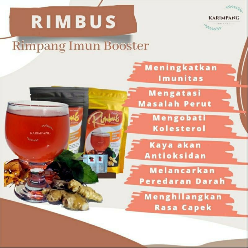 

[PAKET RESELLER] Wedang Rempah Celup Herbal RIMBUS with Jahe Merah