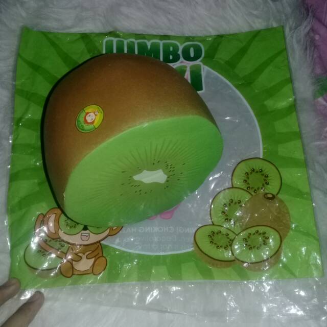 PUNIMARU Jumbo Kiwi Green SQUISHY